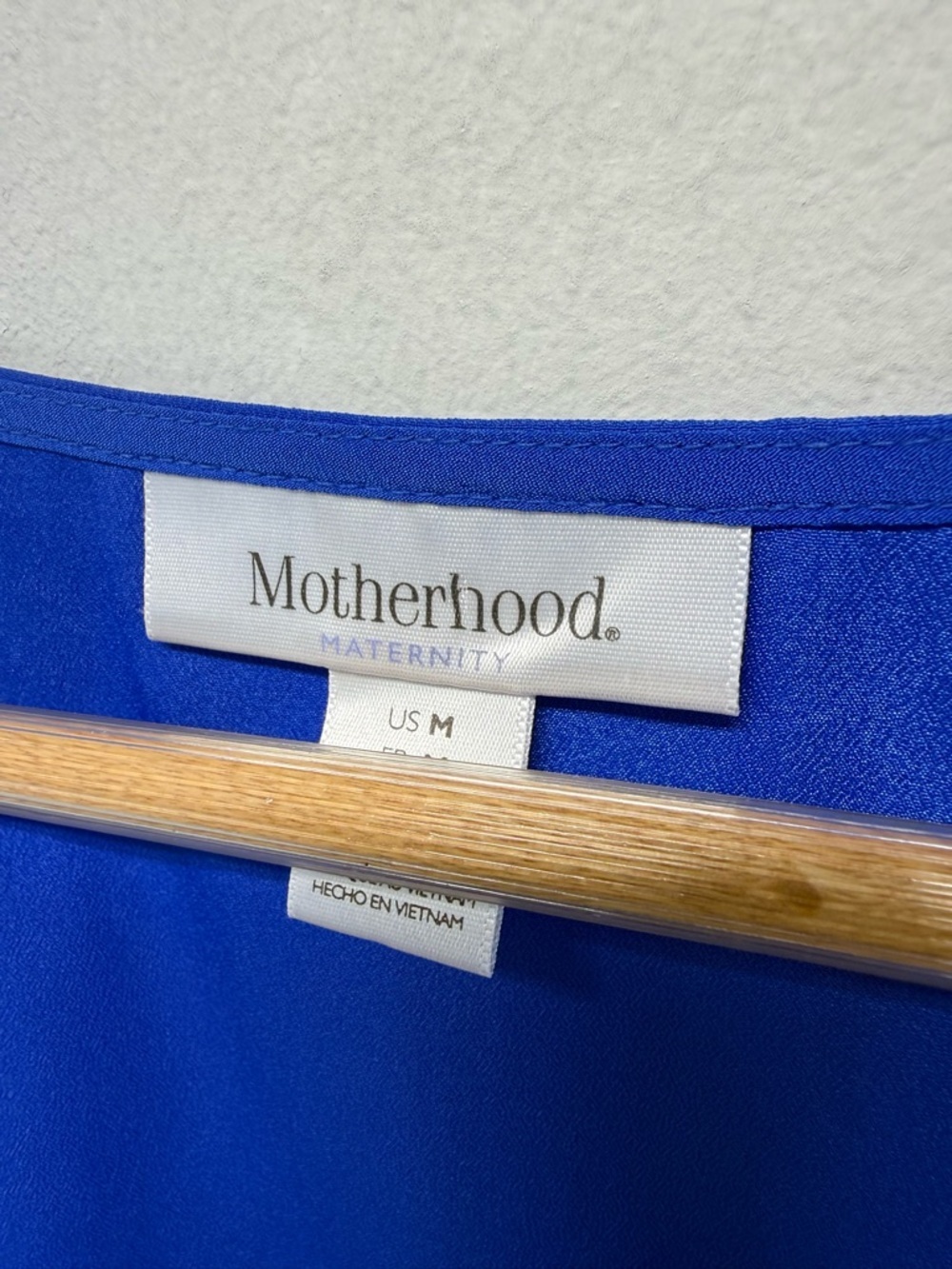 Motherhood Maternity Royal Blue Scoop Neck Maternity Top Women’s Med EUC - Picture 3 of 10
